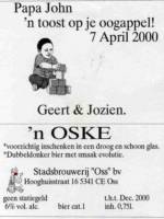 Bierbrouwerij Oijen, 'n Oske Papa John