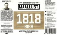 Bierbrouwerij Maallust, 1818