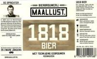 Bierbrouwerij Maallust, 1818