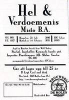 Brouwerij De Molen, Hel & Verdoemenis Misto B.A.