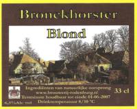 Bronckhorster Brewing Company , Bronckhorster Blond