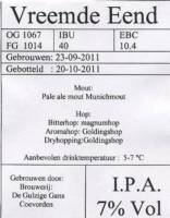Brouwerij De Gulzige Gans , Vreemde Eend I.P.A.