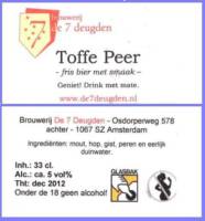 Brouwerij De 7 Deugden, Toffe Peer