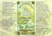 Dorpsbrouwerij De Maar, Genhoots Genot