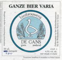 Bierbrouwerij de Gans, Ganze Bier Varia