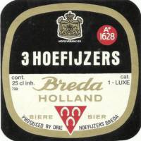 Oranjeboom Bierbrouwerij, 3 Hoefijzers Breda Holland Biere Bier