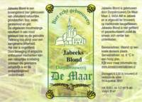 Dorpsbrouwerij De Maar, Jabeeks Blond