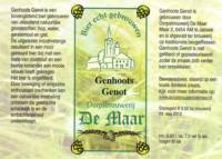 Dorpsbrouwerij De Maar, Genhoots Genot