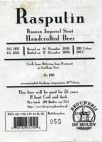 Brouwerij De Molen, Rasputin Russian Imperial Stout