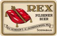 (Heineken's) Nederlands-Indische Bierbrouwerij, Rex Pilsener Bier