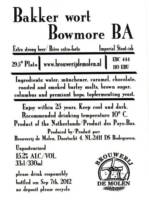 Brouwerij De Molen, Bakker wort Bowmore BA