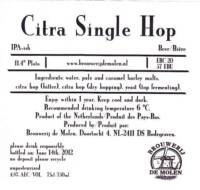 Brouwerij De Molen, Citra Single Hop IPA-ish