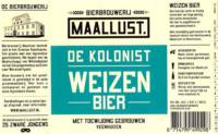 Bierbrouwerij Maallust, De Kolonist Weizen