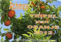 Stadsbierbrouwerij Apeldoorn, Achmea Tripel van Oranje 2012