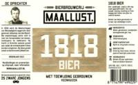 Bierbrouwerij Maallust, 1818