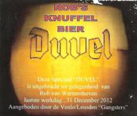 Stadsbierbrouwerij Apeldoorn, Rob's Knuffel Bier Duvel