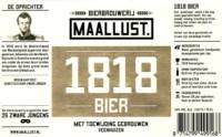 Bierbrouwerij Maallust, 1818