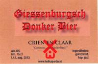 Bierbrouwerij 't Kuipertje, Crien en Claar Giessenburgsch Donker Bier
