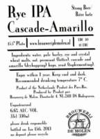 Brouwerij De Molen, Rye IPA Cascade-Amarillo