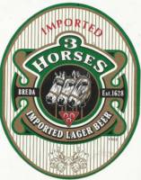 United Dutch Breweries, 3 Horses Imported Lager Beer