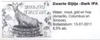 De Natte Gijt, Zwarte Gijtje Dark IPA