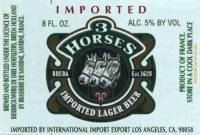 United Dutch Breweries, 3 Horses Imported Lager Beer