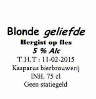 Bierbrouwerij Kasparus, Blonde Geliefde