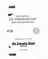 Brouwerij De Vriendschap, De Zwoele Stad Weizen