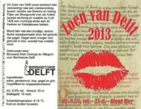 Bierhistorie Delft, Zoen van Delft 2013
