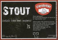 Vriendenbier, Stout