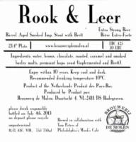 Brouwerij De Molen, Rook & Leer