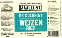 Bierbrouwerij Maallust, De Kolonist Weizen