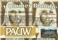 Bierbrouwerij De Pauw (Ommen), 't Ommer Blondje