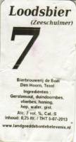 Brouwerij de Boei, Loodsbier 7 Zeeschuimer