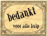 Bierbrouwerij Kasparus, Bedankt voor alle hulp