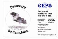 Stadsbrouwerij Almere, Kemphaan Oeps