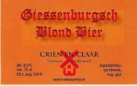 Bierbrouwerij 't Kuipertje, Crien en Claar Giessenburgsch Blond Bier
