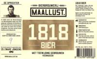 Bierbrouwerij Maallust, 1818