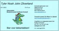 Dorpsbrouwerij De Maar, Tyler Noah John Zilvertand Geboortebier