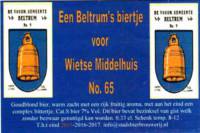 Stadsbierbrouwerij Apeldoorn, Een Beltrum's biertje voor Wietse Middelhuis No 65