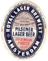 Van Vollenhoven's Bierbrouwerij, Royal Lager Pilsener Lager Beer