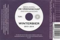 Brouwerij De Vriendschap, Winterbier 2013-2014