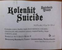 Brouwerij Butchers Tears, Kolenkit Suicide