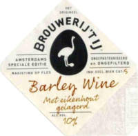 Brouwerij 't IJ, Barley Wine Met eikenhout gelagerd