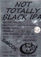 Hilldevils Beers, Not Totally Black IPA Simcoe
