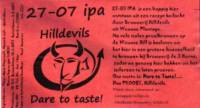 Hilldevils Beers, 27-07 IPA