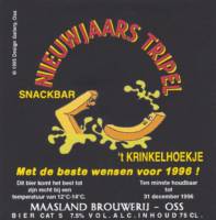 Maasland Brouwerij, Nieuwjaars Tripel 't Krinkelhoekje
