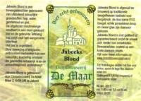 Dorpsbrouwerij De Maar, Jabeeks Blond