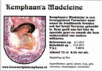 Stadsbrouwerij Almere, Kemphaan's Madeleine