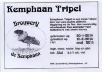 Stadsbrouwerij De Kemphaan BV, Kemphaan Tripel